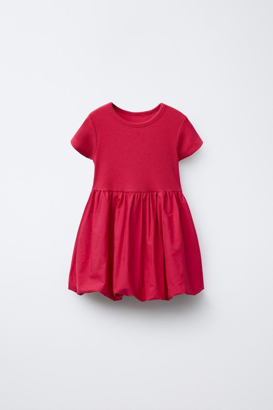COMBINATION BALLOON DRESS | Zara US