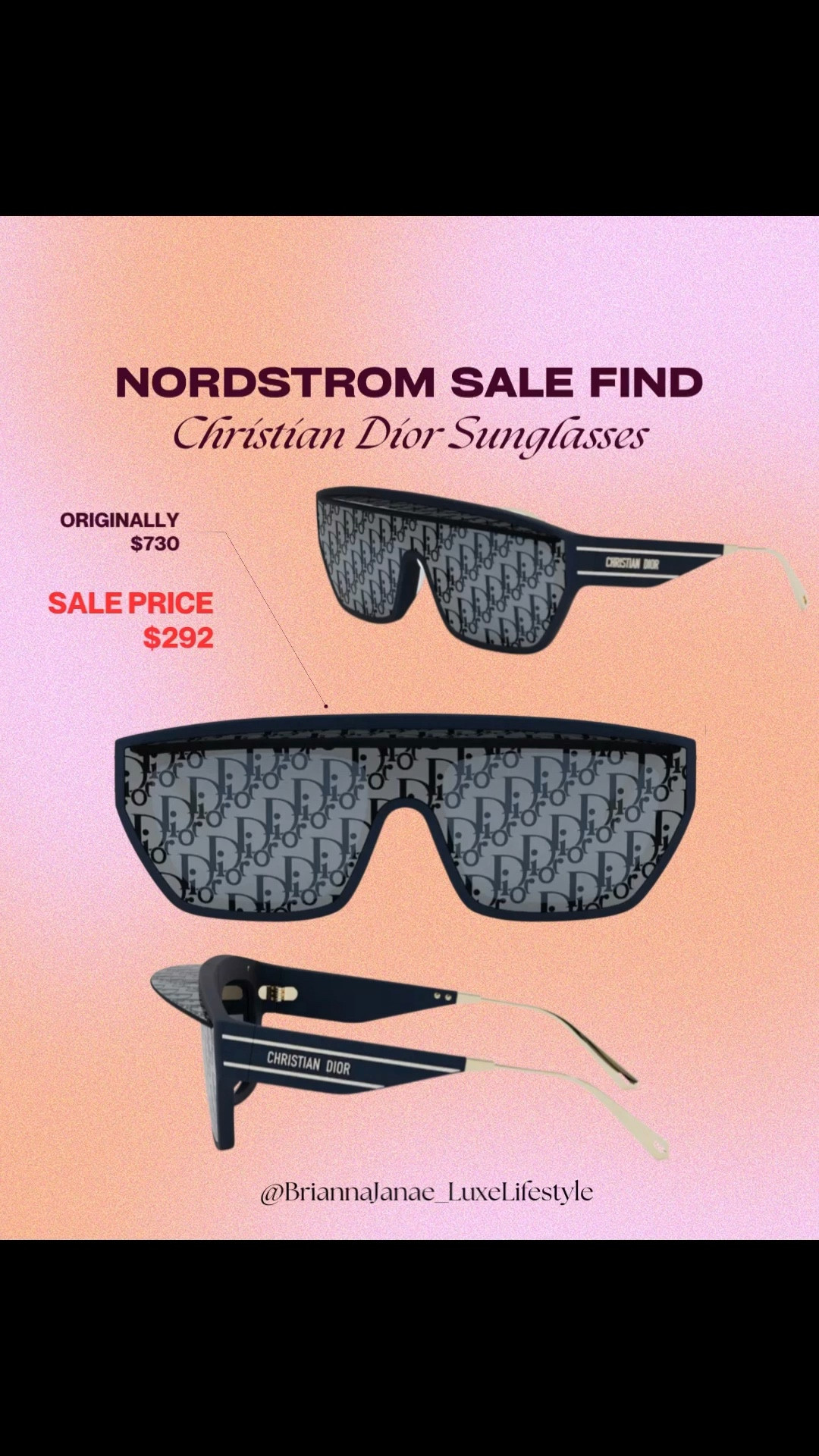 Luxury accessories on sale 🤍
I Found an amazing designer deal on women’s Christian Dior sunglasses at Nordstrom! 
Linking this deal while they’re still available!

#fashionaccessories #luxuryforless #LTKSale #nordstromsale #designersunglasses #sale #luxurysale #designersale #sunglasseslover #accessories #designeraccessories #luxuryfinds

#LTKTravel #LTKSaleAlert #LTKootd