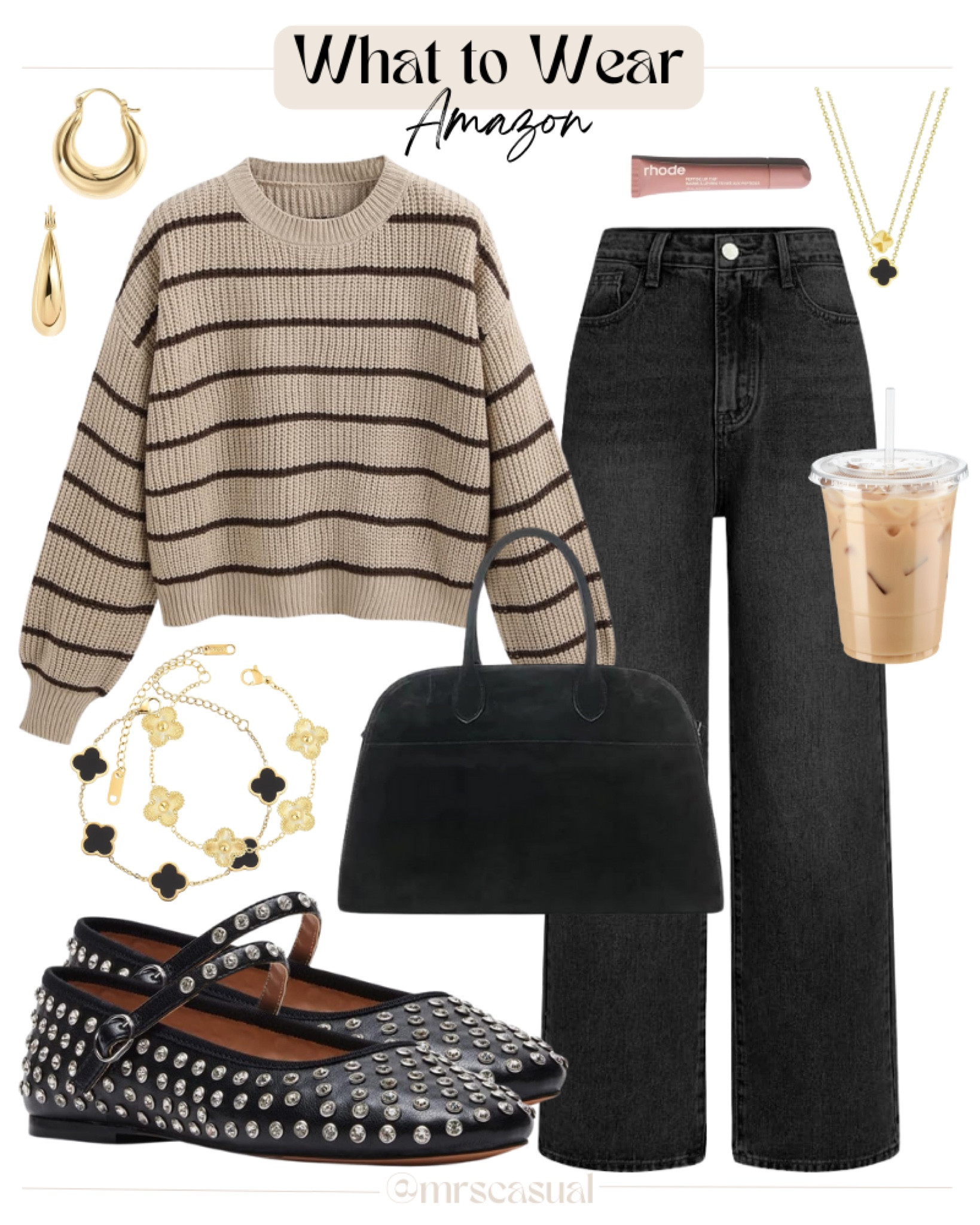 Amazon Fall outfit idea 🍂 sweater. Studded Mary Jane’s 

#LTKSeasonal #LTKFindsUnder100 #LTKFindsUnder50