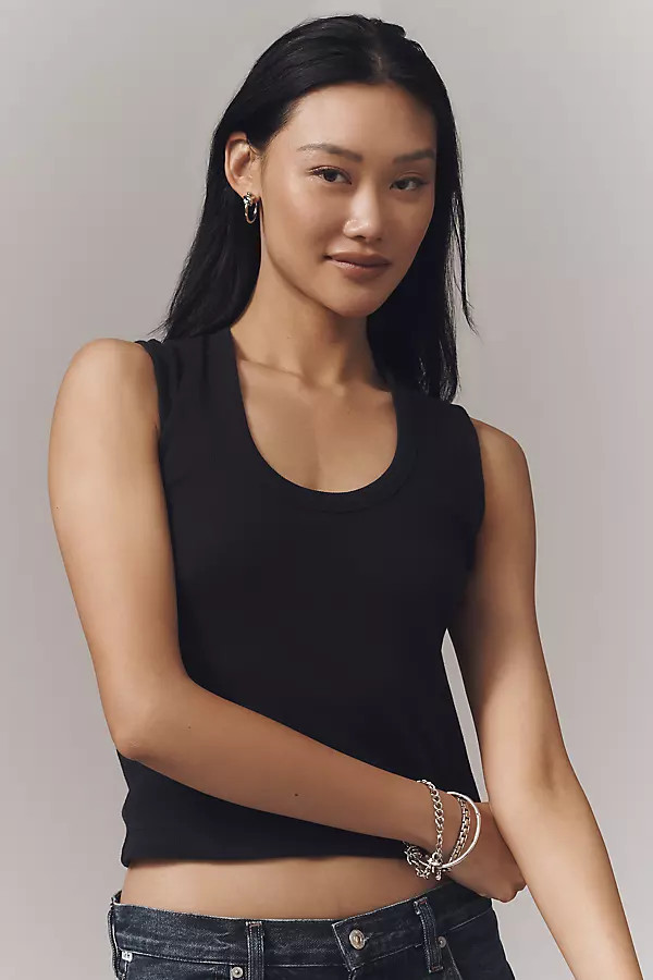 Scoop-Neck Muscle Tank Top | Anthropologie (US)