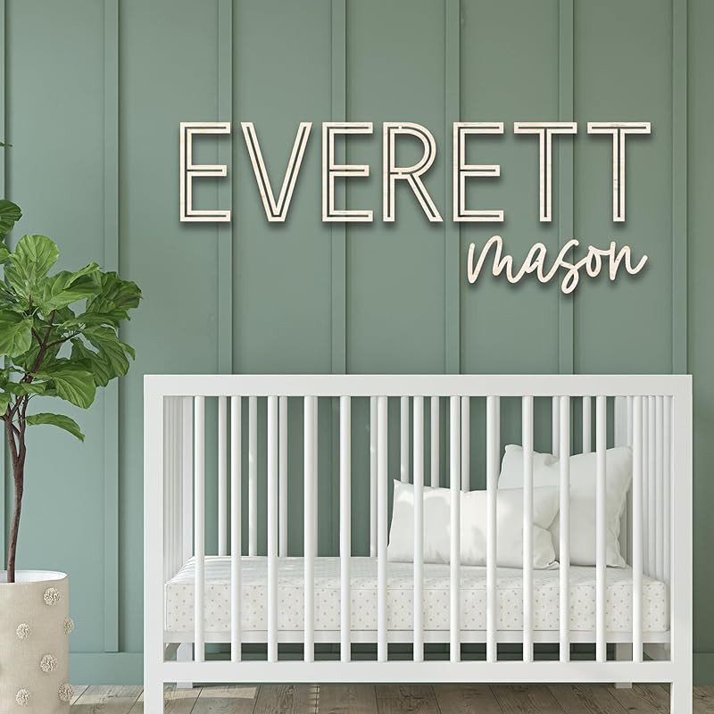 Baby Boy Decor for Nursery - Personalized Wood Name Sign - Nursery Name Sign - Custom with First ... | Amazon (US)