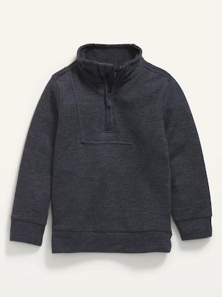 1/4-Zip French Rib Pullover Sweater for Toddler Boys | Old Navy (US)