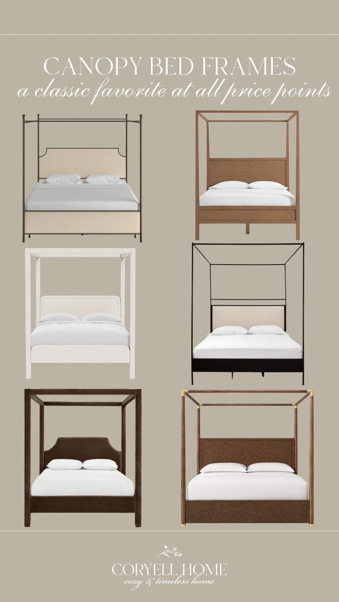 Absolutely love these canopy bed frames! Our guest bedroom canopy bed (top left!) is one of our most treasured furniture pieces in our home, so I wanted to roundup a few other favorites for you! 😍

#LTKHome