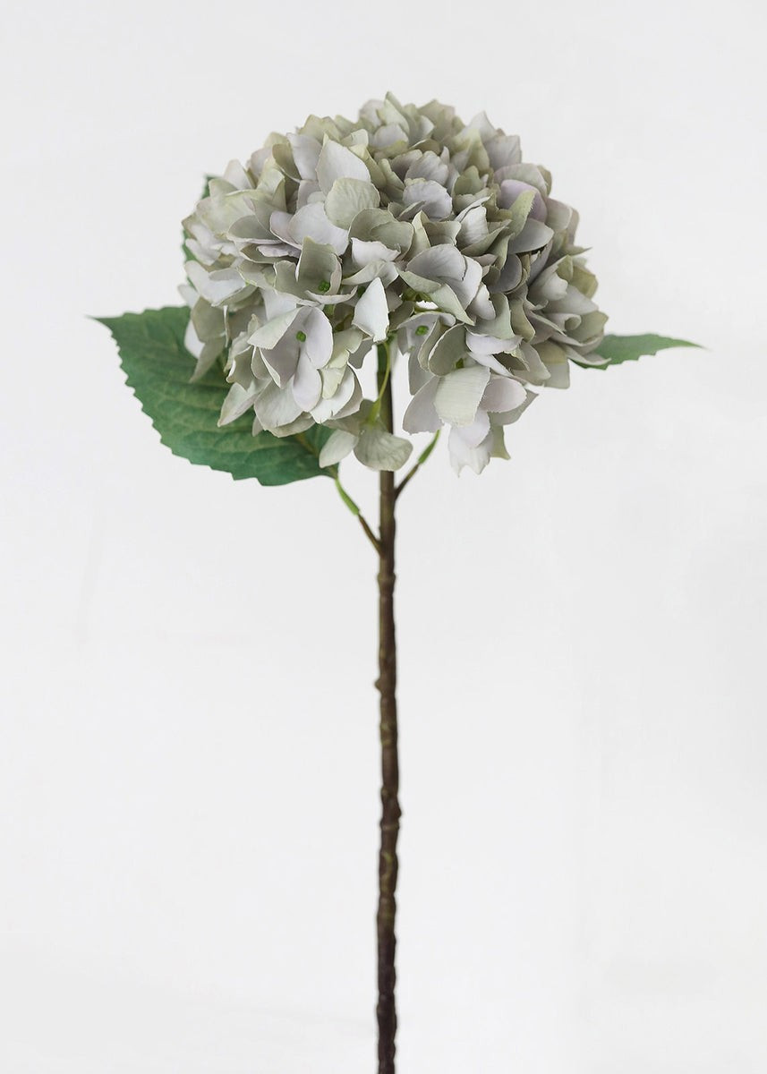 Blue Grey Artificial Hydrangea Flower - 19 | Afloral (US)