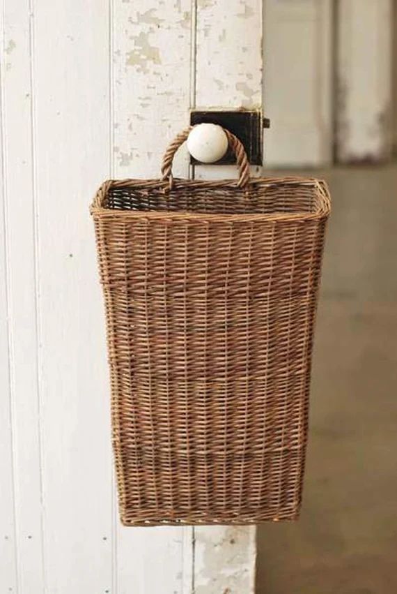Rectangle Door & Wall Basket, Housewarming Gift, Wedding Gift, Flower Basket, Door Decor, Hostess... | Etsy (US)