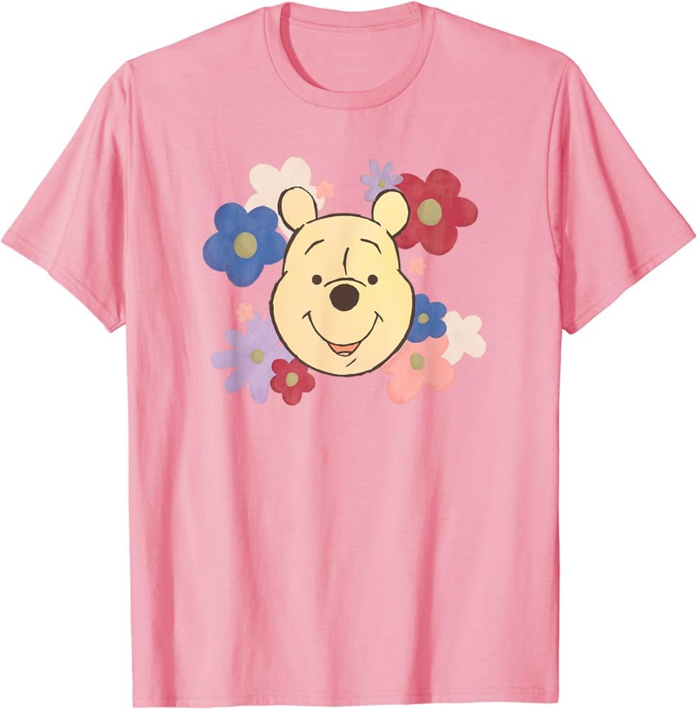 Disney Winnie the Pooh and Flowers Too T-Shirt | Amazon (US)
