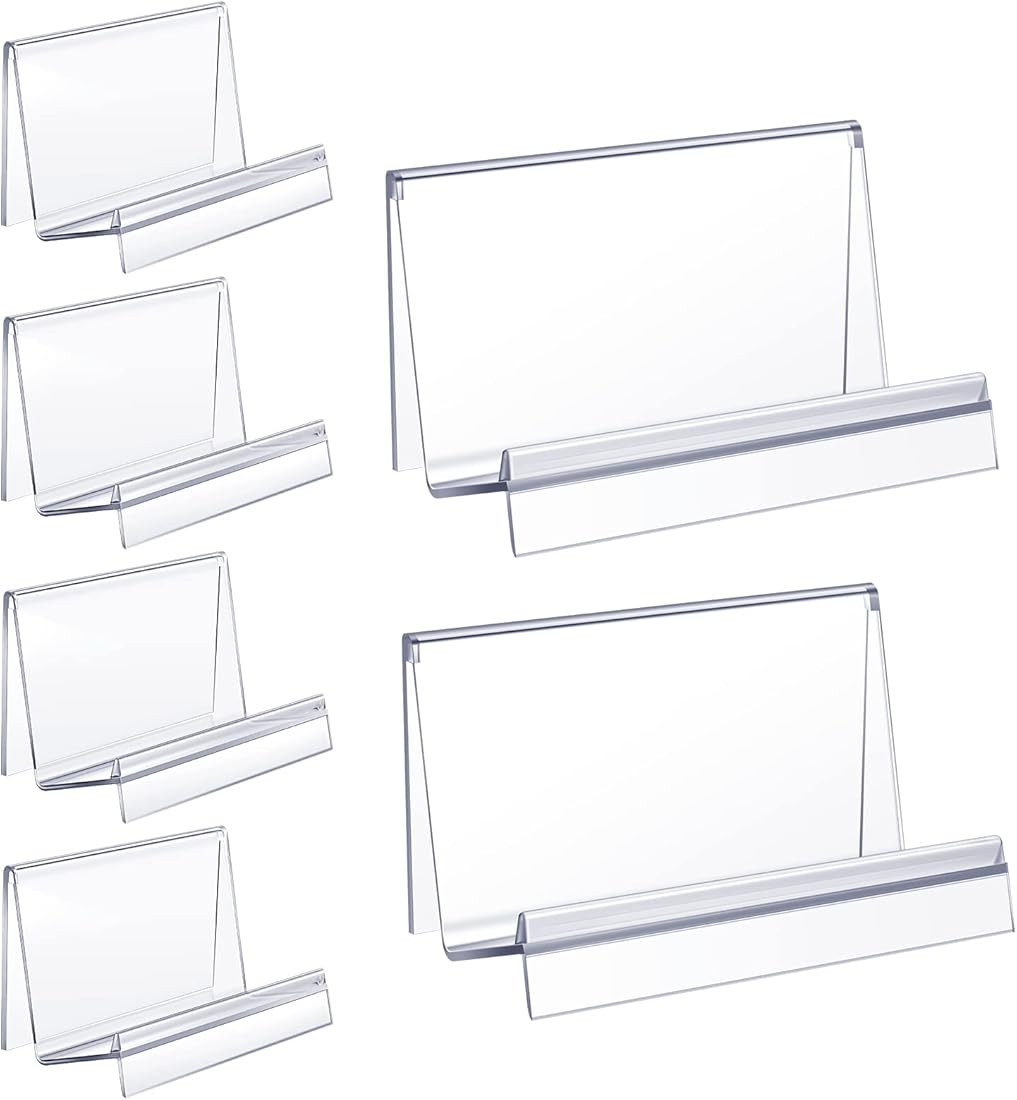 Qunclay Clear Acrylic Purse Display Stand Wallet Stand Glasses Holder and Card Holder Clutches Or... | Amazon (US)