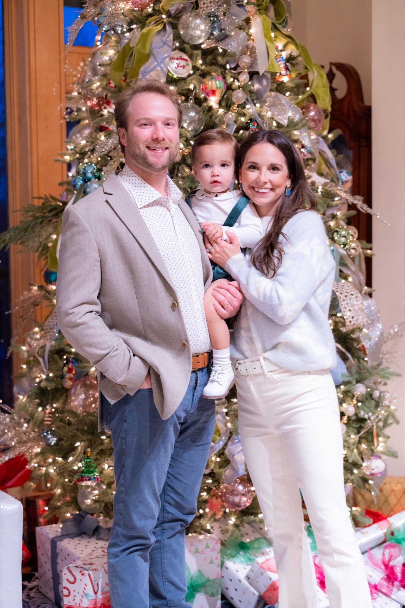 This baby blue sweater is beautiful! It is wool so I wore a long sleeve shirt underneath. 

Mother denim always 🤍

#LTKSeasonal