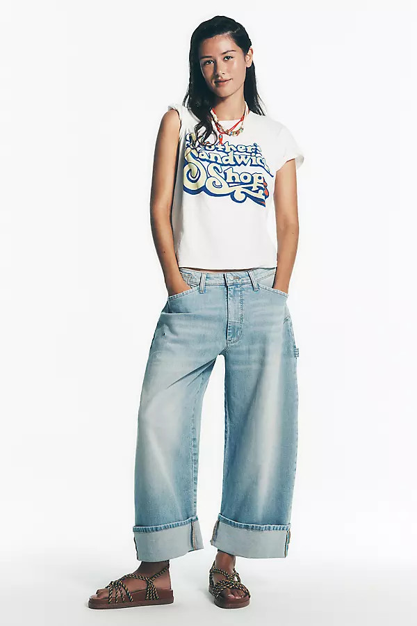Kayden High Rise Carpenter Barrel Jeans by Pilcro | Anthropologie (US)