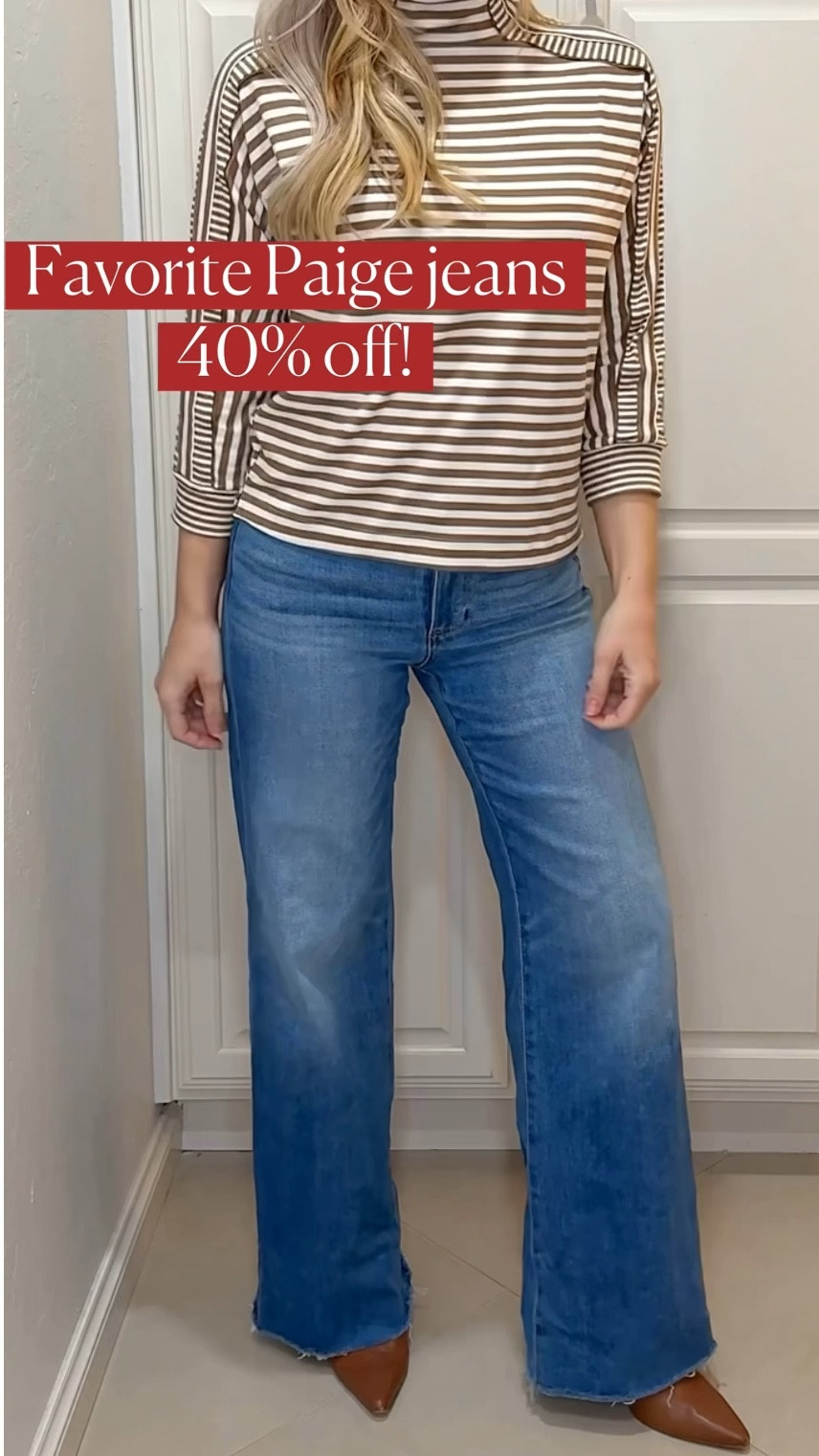 Anessa jeans (the perfect soft, comfortable, wide leg jeans) so flattering too!
Paige jeans 

#LTKOver40 #LTKSeasonal #LTKSaleAlert