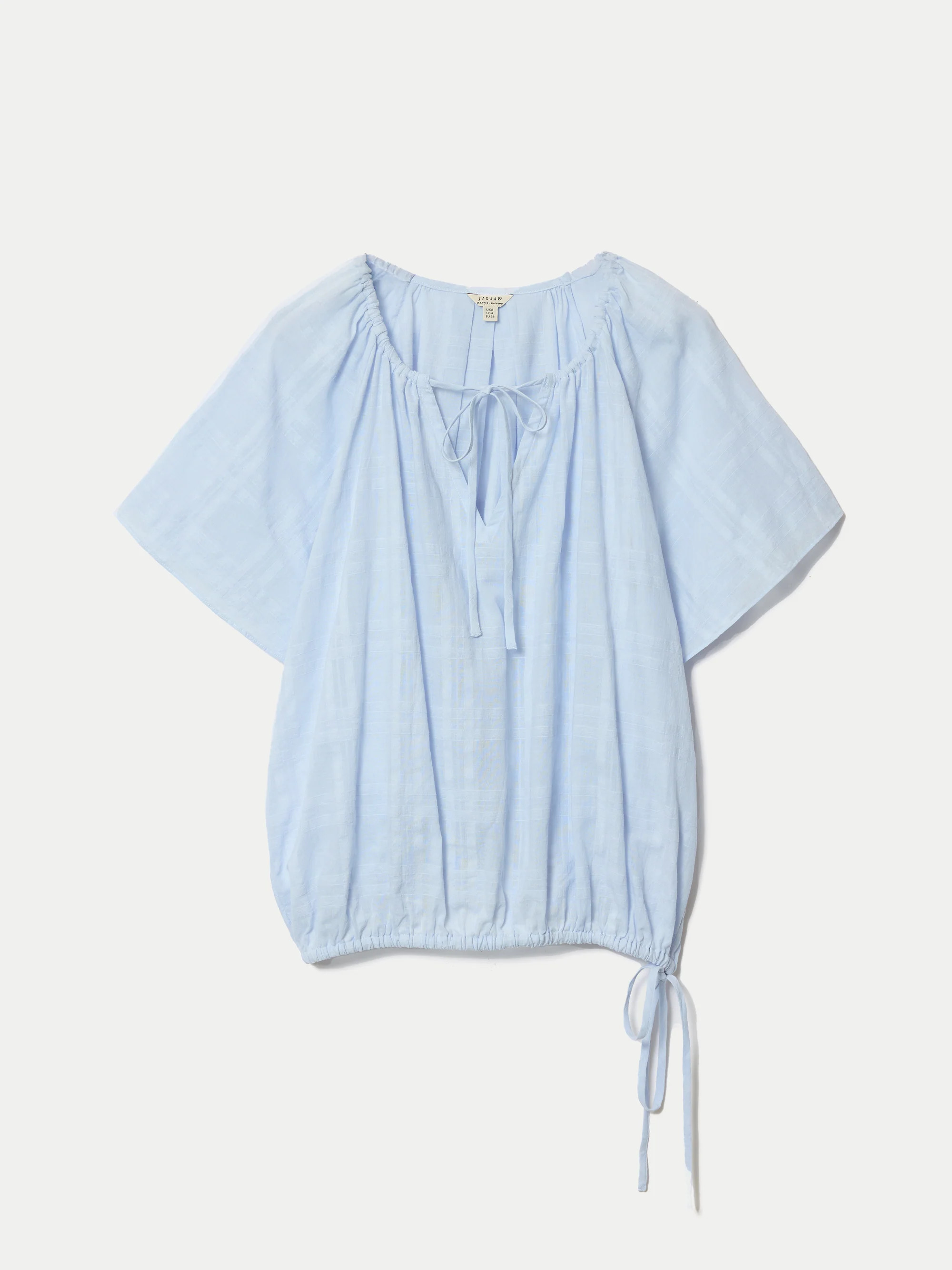 Drawstring Detailed Top | Blue | Jigsaw (UK)