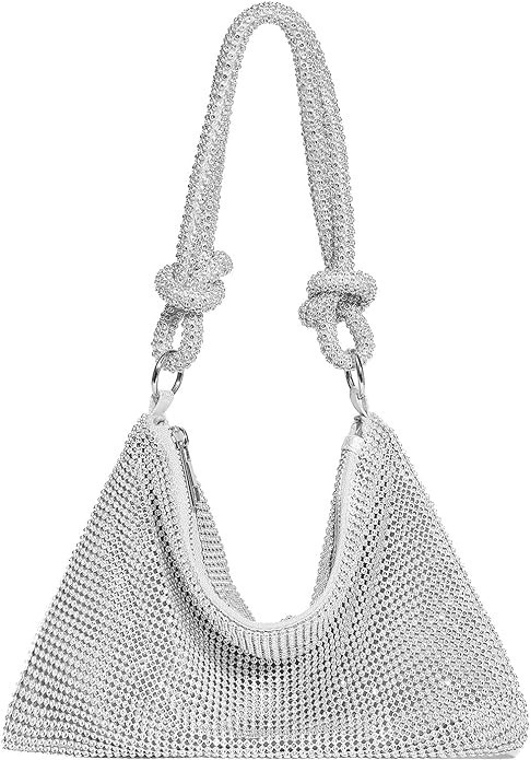 YUWITA Rhinestone Purse for Women Evening Bag Glitter Sparkly Mini Handbags | Amazon (US)