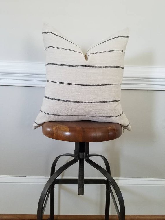 The Sea Salt Stripe Pillow Cover | Etsy | Etsy (US)