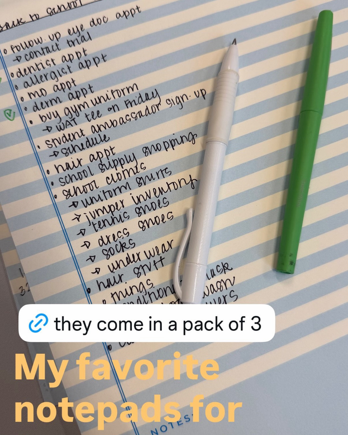 My favorite notepad for lists and brain dumps, plus another brain dump notepad that I love from Joy Creative and some of my favorite on-sale pens.

#LTKSaleAlert #LTKU #LTKWorkwear