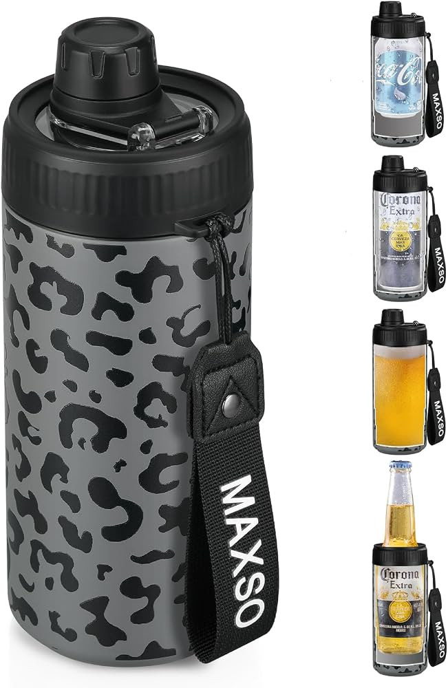 MAXSO Sealed Can Cooler Fizz Lid Can Cover for 12 oz Regular, Slim Skinny Cans & As Thermal Bottl... | Amazon (US)
