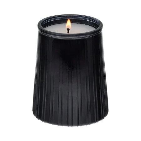 Better Homes & Gardens Warm Leathered Amber Scented 1-Wick 16.1oz Ribbed Jar Candle | Walmart (US)