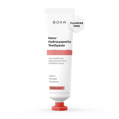 Boka Cinna Mint Mini Toothpaste - 1.3oz: Gel Formula, Nanohydroxyapatite, Trial Size | Target