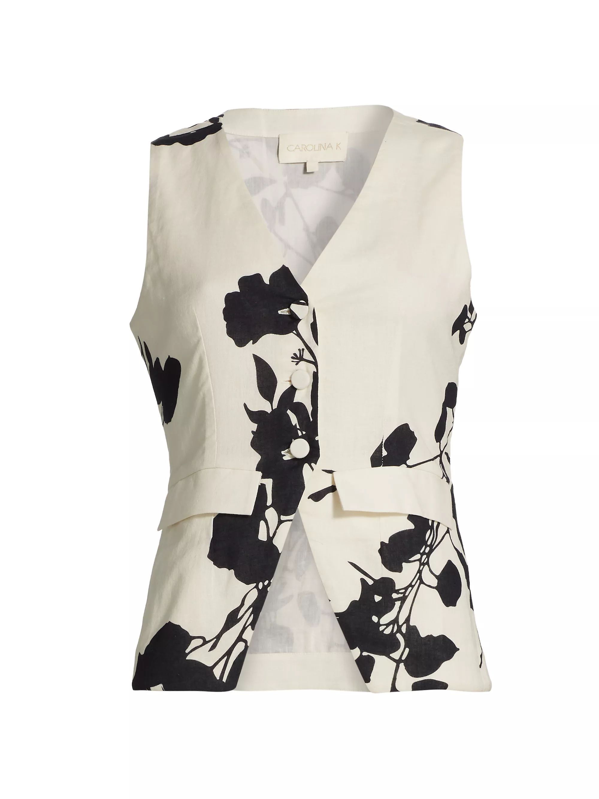 Rebekka Floral Cotton Vest | Saks Fifth Avenue