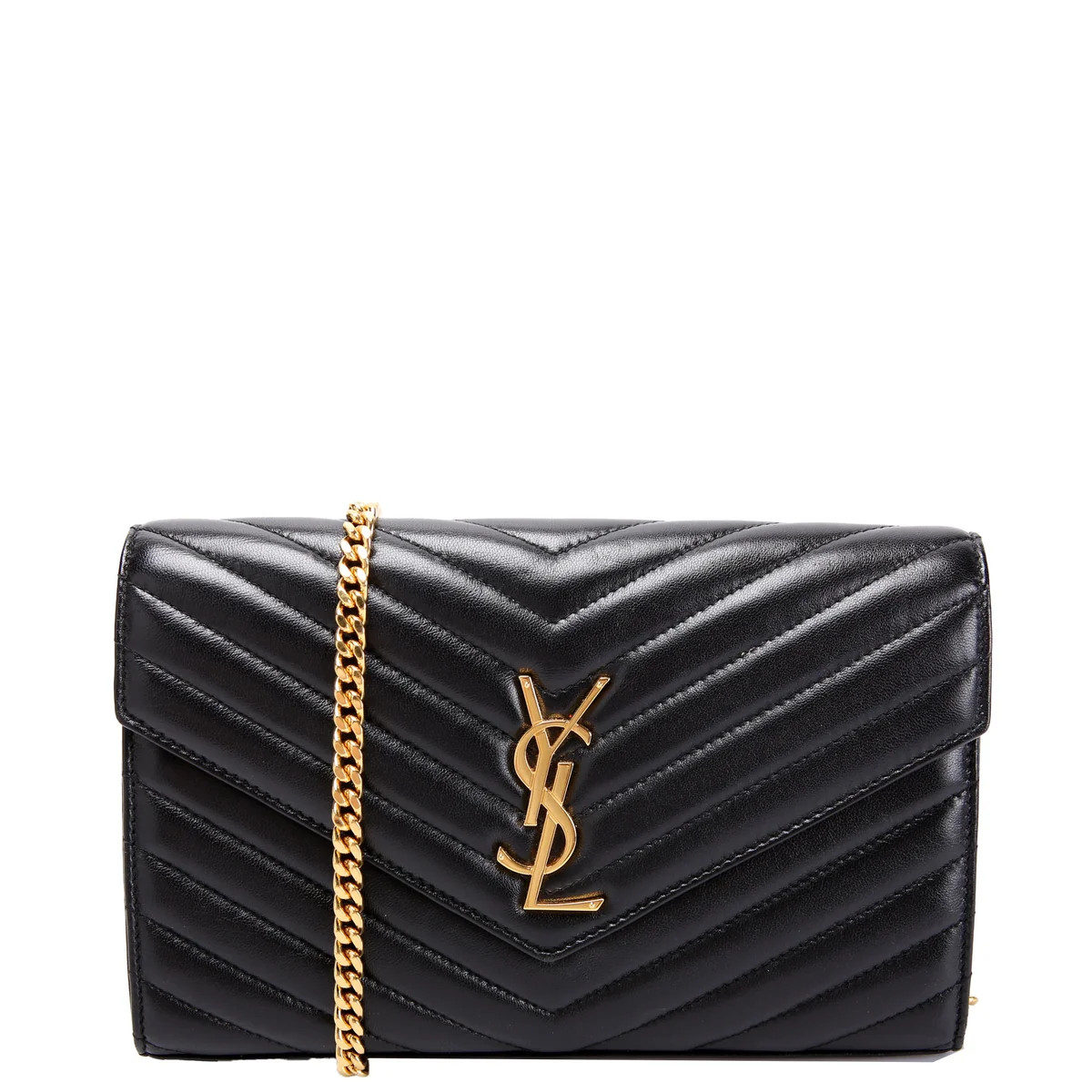 Cassandre Chain Wallet Lambskin 377828 | Keeks Designer Handbags