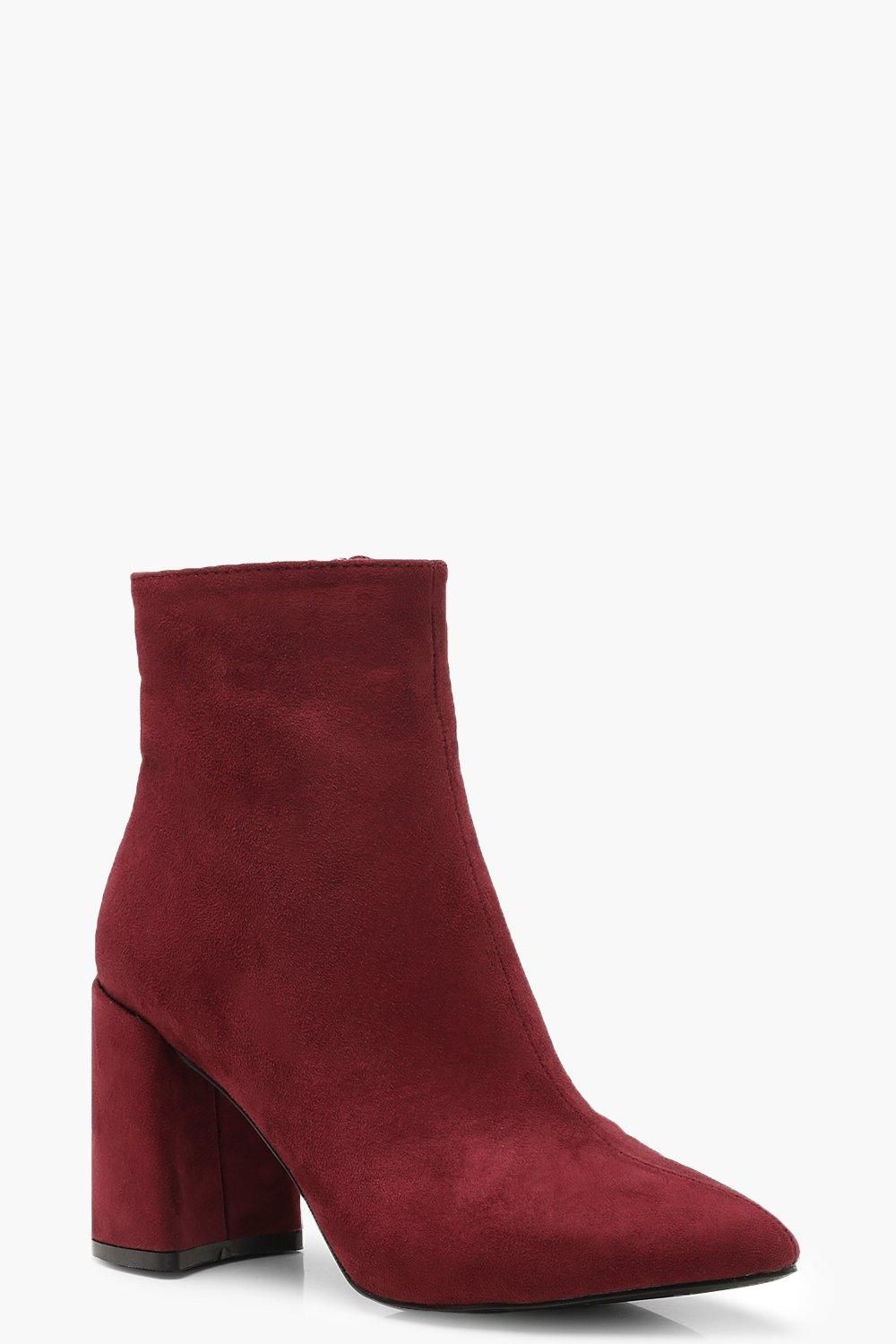 Block Heel Shoe Boots | Boohoo.com (US & CA)