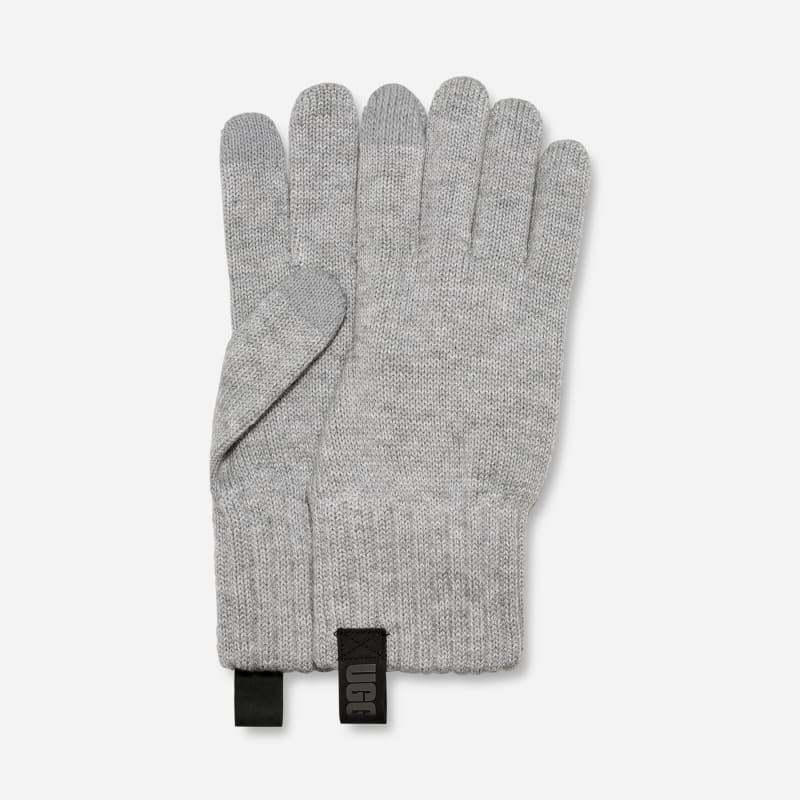 UGG® Lightweight Glove Knit/Recycled Materials Gloves in Light Grey | UGG (US)