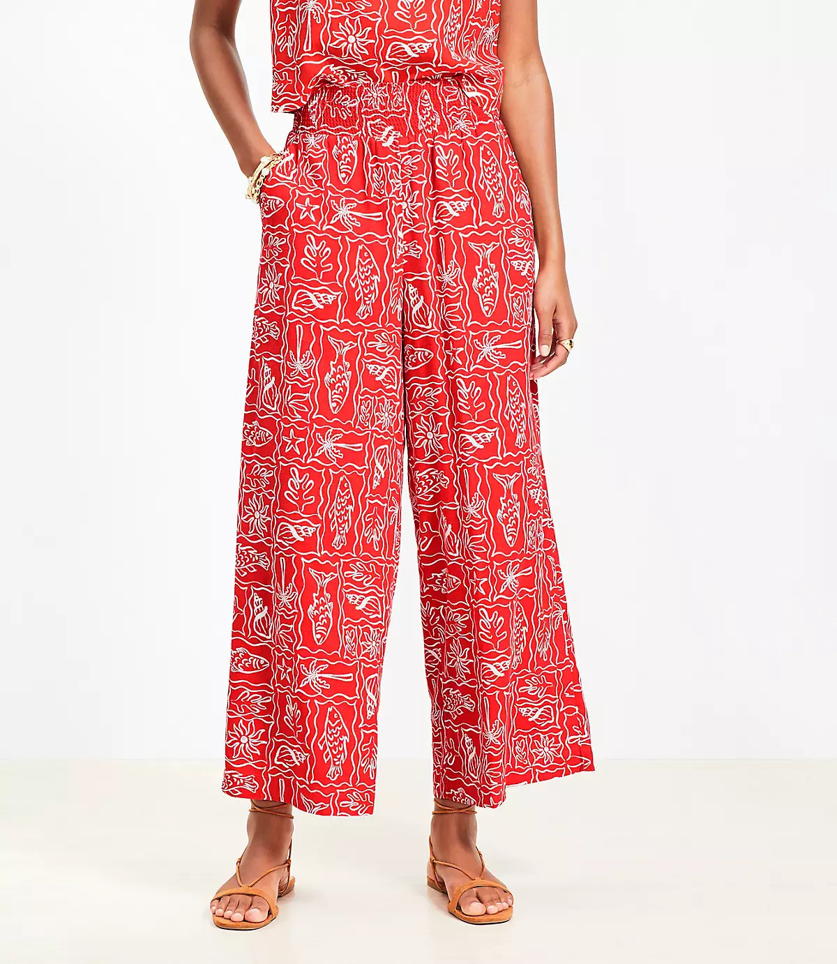 Loft Cropped Linen Pants  | LOFT