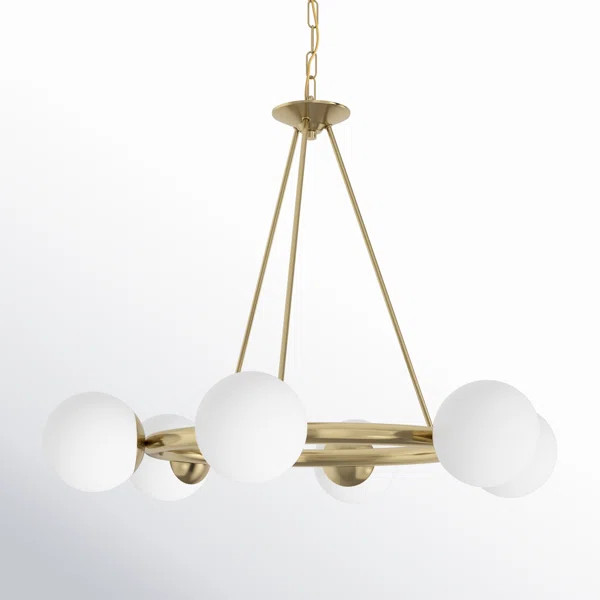 Mystic 6 - Light Dimmable Wagon Wheel Chandelier | Wayfair North America