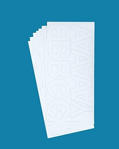 Westcott LetterCraft Permanent Vinyl Letters, White, Helvetica Font, 2-Inch Characters (15862) | Amazon (US)