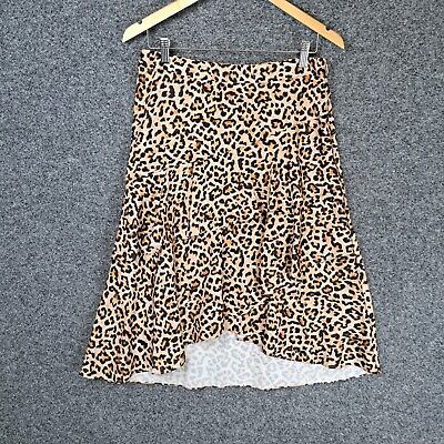 Portmans Womens Skirt Size 12 Midi Leopard Animal Print A-Line | eBay AU