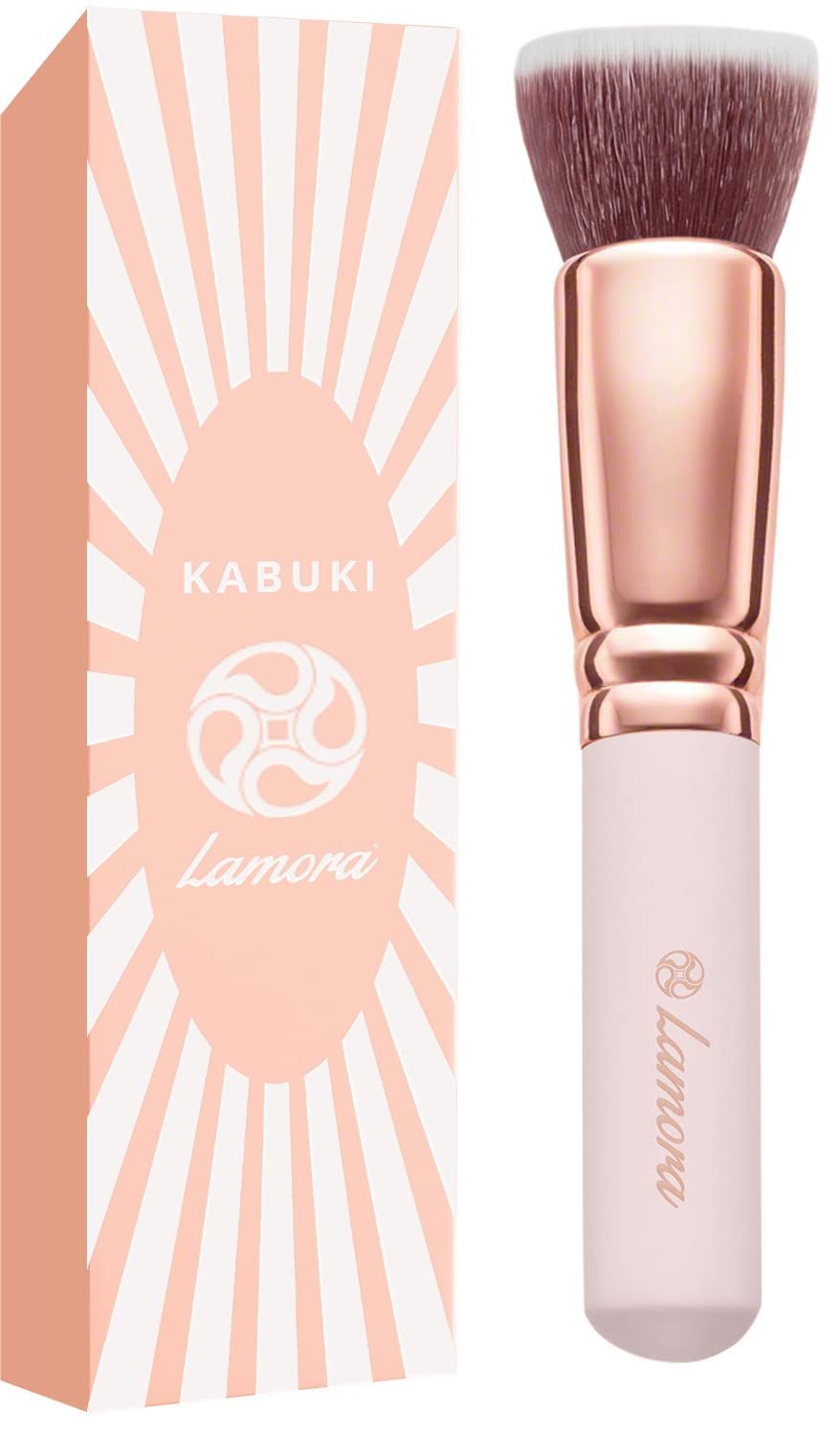 Flat Top Kabuki Foundation Brush - Premium Makeup Face Brush For Liquid, Cream, Powder - Blending... | Amazon (US)