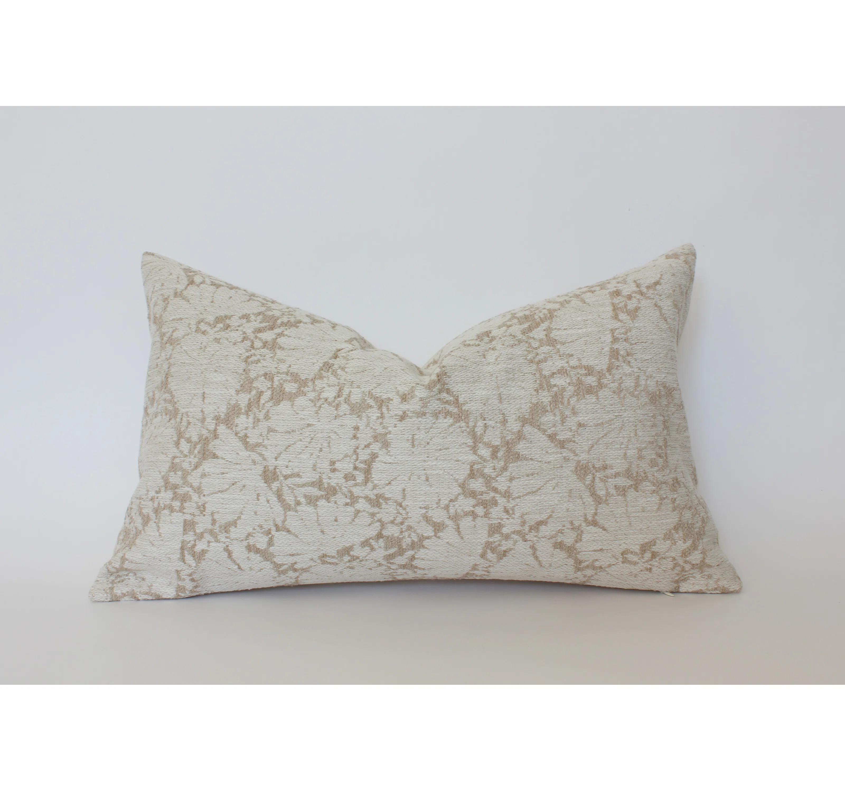 Ivory Floral Pillow, Light Neutral Floral Pillow Covers | Wayfair North America