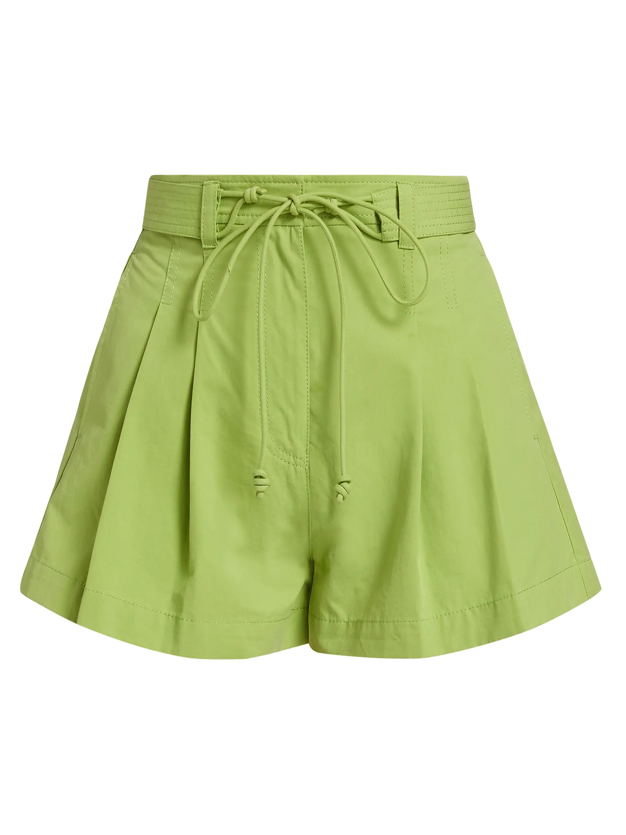 Iris Pleated High-Rise Wide-Leg Shorts | Saks Fifth Avenue