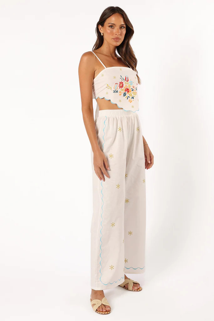 Elizabeth Pant Set - Off White | Petal & Pup (US)