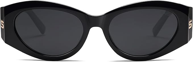SOJOS Trendy Cat Eye Oval Polarized Sunglasses for Women Fashion Cateye Womens Sunnies SJ2318 | Amazon (US)