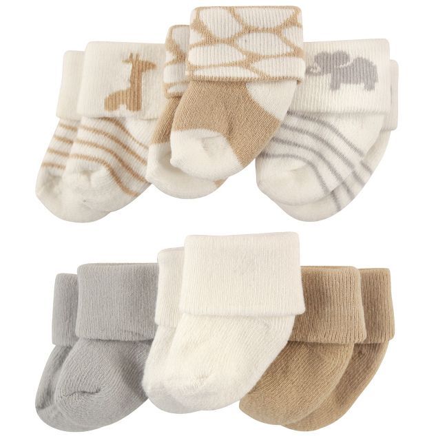 Luvable Friends Baby Unisex Newborn and Baby Socks Set, Safari, 0-3 Months | Target
