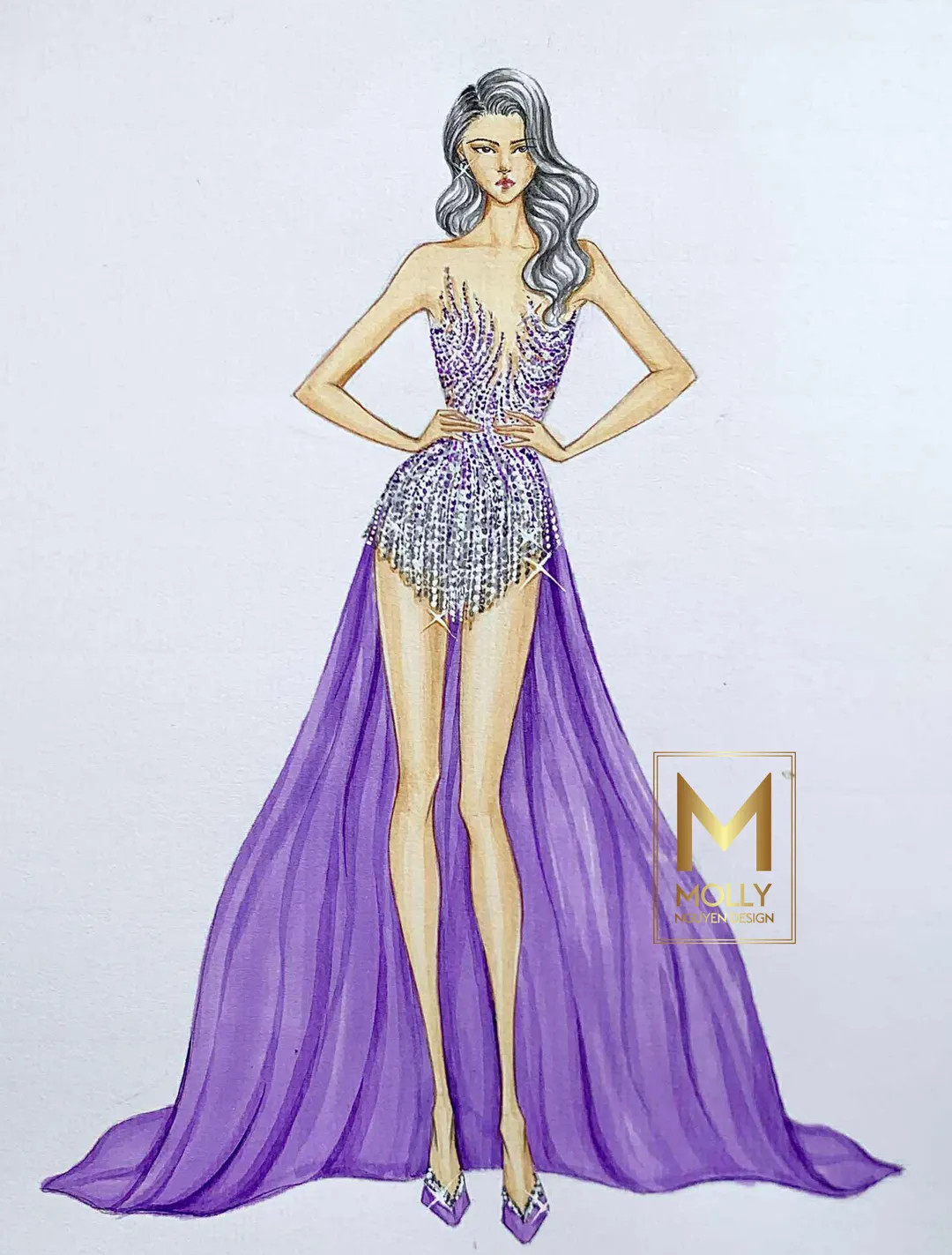 Fashion Design for Pageant - Evening Dress - Fashion Wear Costume - Etsy | Etsy (US)