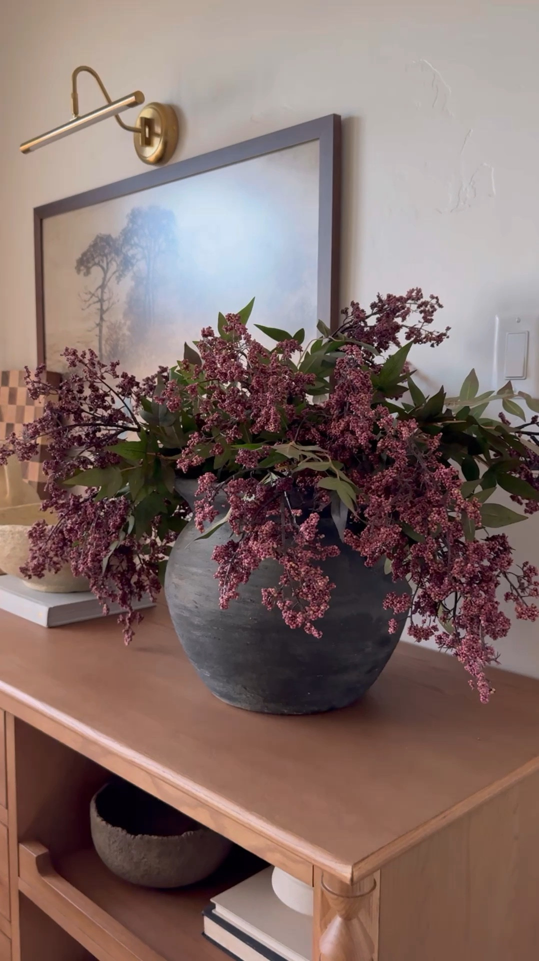 Berry faux stems, purple faux stems, Walmart find, budget friendly 

#LTKHome #LTKSaleAlert #LTKVideo