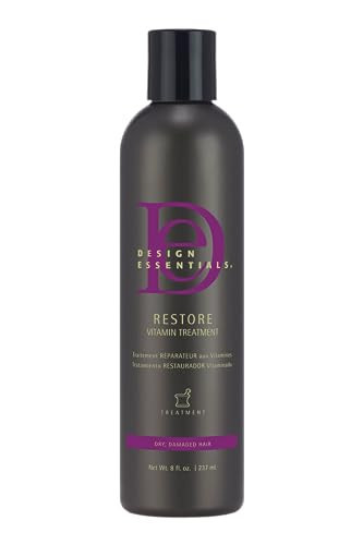 Design Essentials Restore Vitamin Treatment for Natural Dry Damaged Hair, White, 8 Fl Oz | Amazon (US)