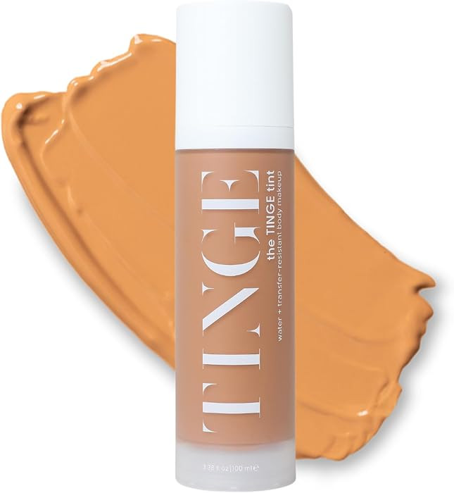 Tinge Body Makeup, Tan Warm, Water & Transfer Resistant, 3.38 Fl Oz | Amazon (US)