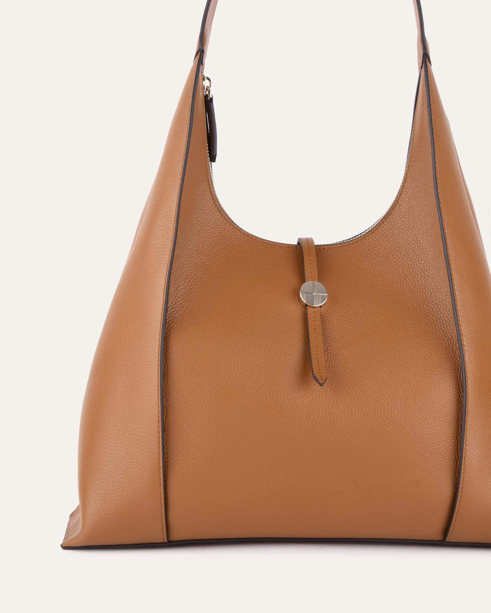 VIVIENNE SHOULDER BAG TAN LEATHER | Jo Mercer (AU)