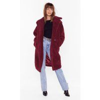 Womens Warm Love Faux Fur Coat - Red - S, Red | NastyGal (UK, IE)