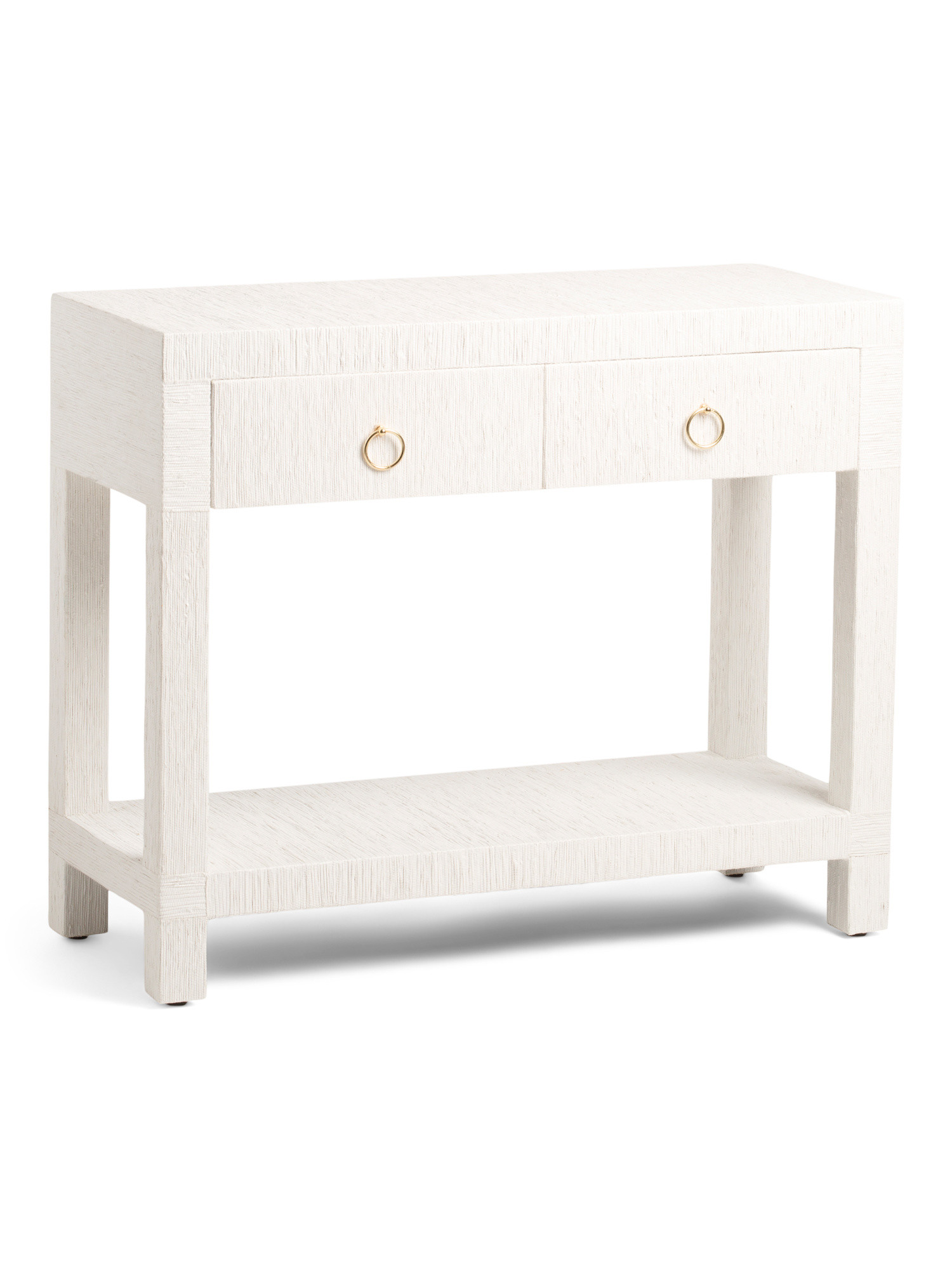 27in Two Drawer Raffia Side Table | Bedroom | Marshalls | Marshalls