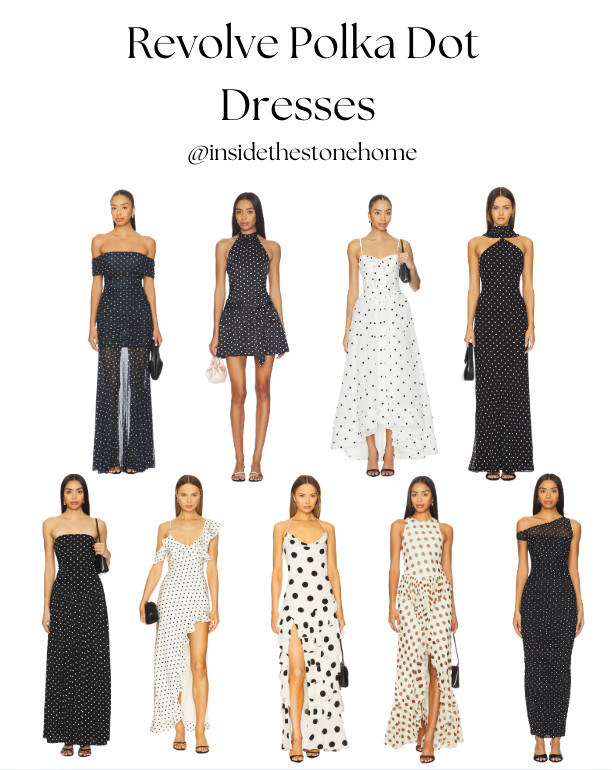 Loving this polka dot dress trend right now! So Pretty Woman if ya know what I mean! #polkadots #polkadotdress 

 #LTKNYFW #LTKSeasonal #LTKWedding
