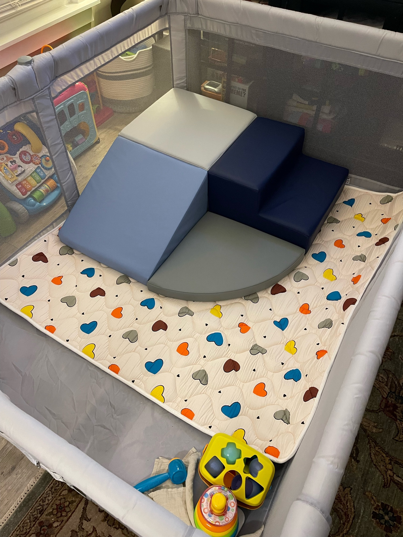 Elevating the baby gymnasium with a cushioned pad for the inevitable baby tumbles 😂

#LTKBaby #LTKFindsUnder50 #LTKFamily