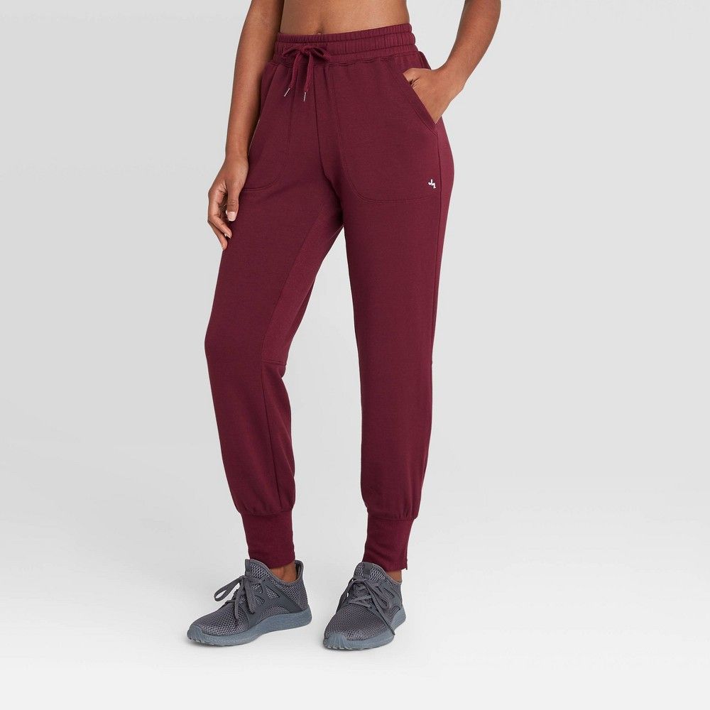 Women's Mid-Rise Cozy Jogger Pants - JoyLab Port M | Target