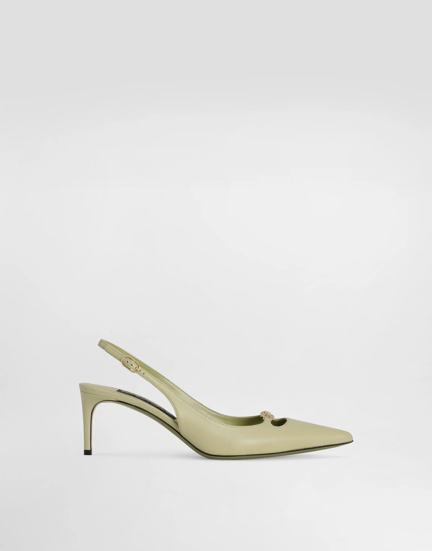 Lollo silk nappa leather slingback | Dolce & Gabbana US