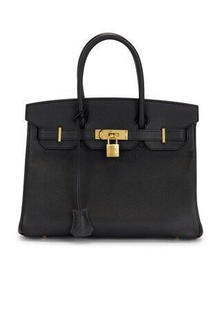 Hermes Epsom Birkin 30 Handbag in Black | FWRD 