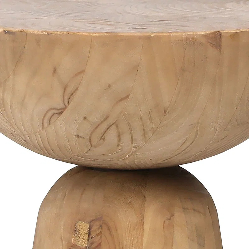 Saria Solid Wood Pedestal End Table | Wayfair North America