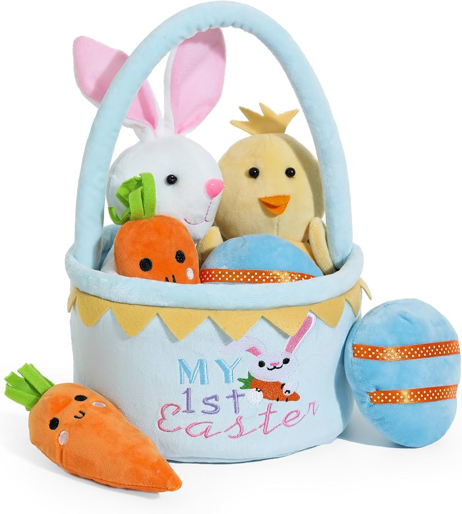 Easter Basket -My First Easter Basket Stuffed Plush Playset Baby's First Easter Basket Stuffed Ca... | Amazon (US)