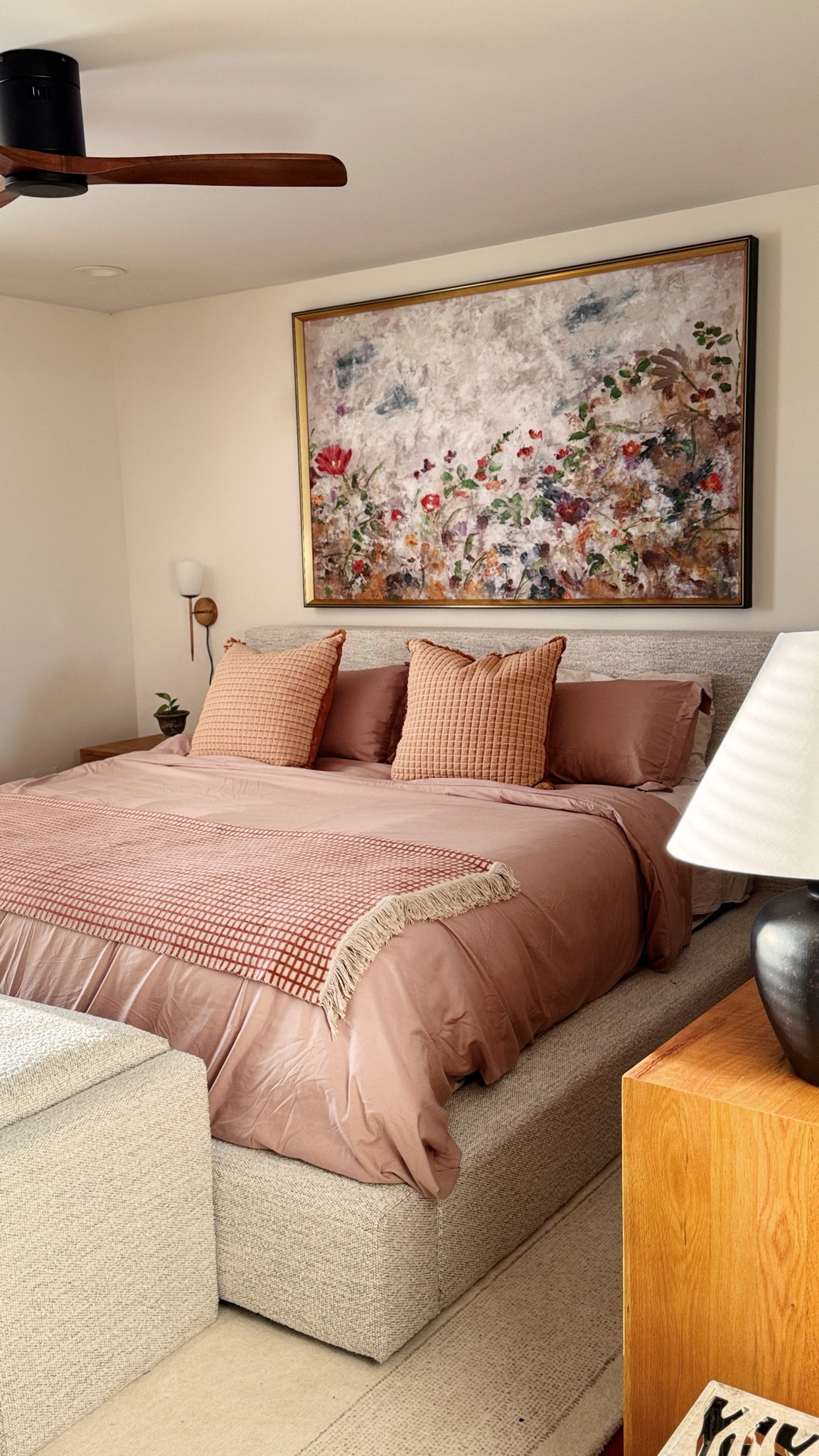 I recently designed this luxe hotel like bedroom. Shop the look!